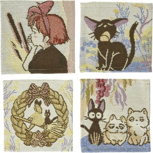スタジオジブリ 魔女の宅急便 ジジ 花々の季節 コースター