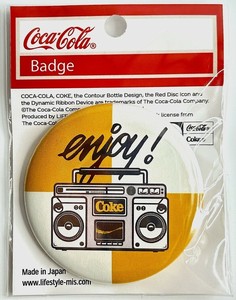 コカ・コーラ　MUSIC Design 缶バッチ　Player