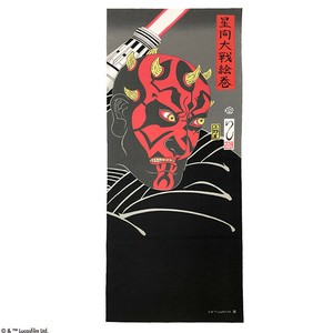 STAR WARS スター・ウォーズ 浮世絵風/ダース・モール 手ぬぐい タオル　タペストリー　日本製