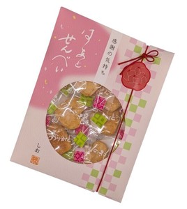 【予約販売：26年VD】【ふじや】※10月29日受注締め※　和紙袋　はあとせんべい　しお　13g