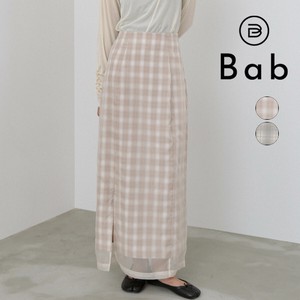 Pre-order Skirt Check Skirt [A/W NEW]