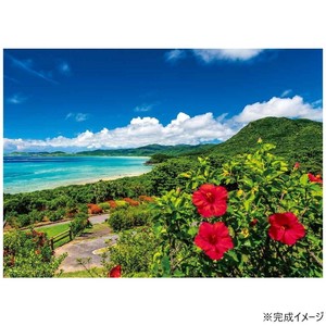ジグソーパズル 風景 海とハイビスカス 夏の石垣島(沖縄) 500ピース 05-1097