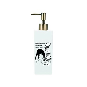 日本製　Doodle(ドゥードゥル)　ディスペンサー詰め替えボトル 　角型　大　(500ml)　コンディショナー