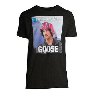 Tシャツ TOP GUN TALK TO ME GOOSE REX-TS-008 ブラック