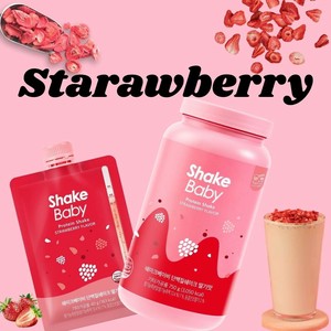 【シェイクベビー】プロテインシェイク ストロベリーフレーバー（パウチ40g/ボトル750g）