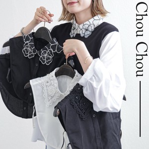 【全2種】オーガンジー刺繍フラワー衿 付け衿 2025人気　chou chou東京