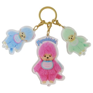 【キーホルダー】モンチッチ 3連アクリルキーホルダー COLOR MONCHICHI