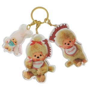 【キーホルダー】モンチッチ 3連アクリルキーホルダー MONCHICHI BEIGE