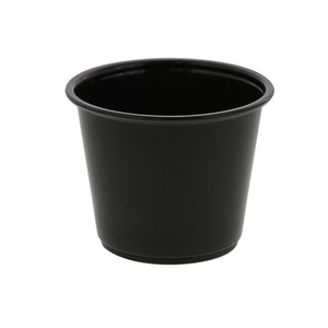 HEIKO PPカップ 5.5オンス 浅型 口径74mm ブラック 50個/袋