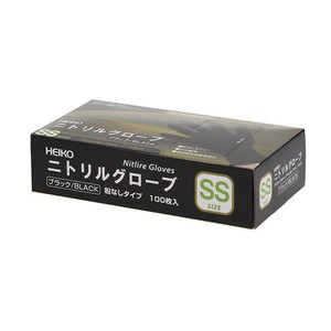 ヘイコーニトリルグローブ　ブラック　SS　100枚