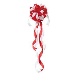 マイク用リボン　長さ70cm　花直径18cm/店舗装飾・イベント用品