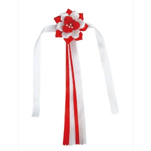 ハサミ用 リボン　長さ23cm・花直径5.5cm/店舗装飾・イベント用品