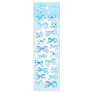Stickers Ribbon Blue
