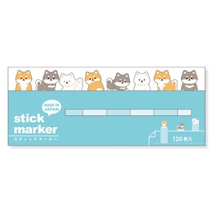 Sticky Notes Shiba Dog Stick Marker