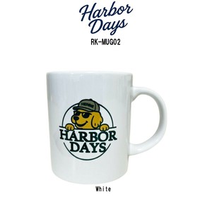 HARBOR DAYS(ハーバーデイズ)マグカップ オリジナル シンプル 犬 キャラクター 310ml 陶器 RK-MUG02