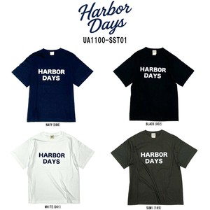 HARBOR DAYS(ハーバーデイズ)Tシャツ 半袖 クルーネック メンズ ロゴ シンプル 大きめ 綿 UA1100-SST01