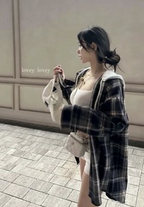 Button Shirt/Blouse Check [A/W NEW]