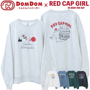 运动衫 刺绣 圆领 后背印花 RED CAP GIRL