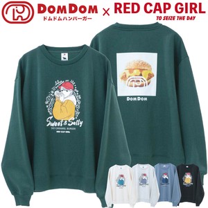 运动衫 圆领 后背印花 RED CAP GIRL