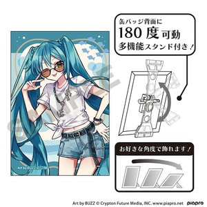 ■2025AW　先行予約■　初音ミク　アート缶バッジ　初音ミク/マリン☆神戸2025