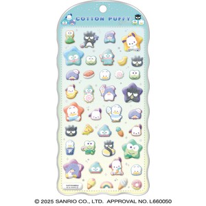 【先行受注】コットンパフィーシール  サンリオキャラクターズ 予約〆9/23