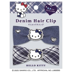 【先行受注】デニムヘアクリップ サンリオキャラクターズ 予約〆9/23