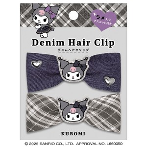 【先行受注】デニムヘアクリップ サンリオキャラクターズ 予約〆9/23