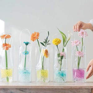 Flower-Use Plastic Bags with Cup Flower Presents Clear