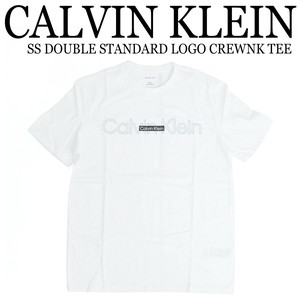 《即納》CALVIN KLEIN■ Tシャツ■半袖■SS DOUBLE STANDARD LOGO CREWNK TEE