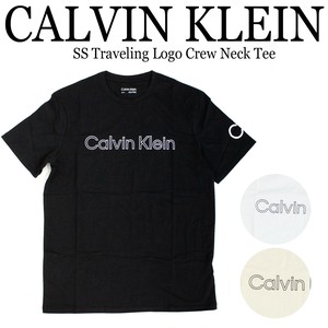《即納》CALVIN KLEIN■ Tシャツ■半袖■SS Traveling Logo Crew Neck Tee