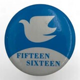 FIFTEEN SIXTEEN鳥缶バッジ