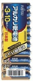 (高額）富士通 アルカリ乾電池 単3形 10P LR6D(10S) Fu-17
