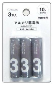 アルカリ乾電池 単3形AA/LR6 3P BT-536