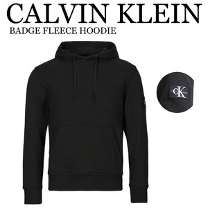 《即納》CALVIN KLEIN■ パーカー■裏起毛■BADGE FLEECE HOODIE
