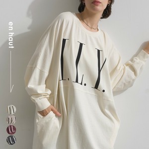 T-shirt Pigment Tunic Long T-shirt [A/W NEW]