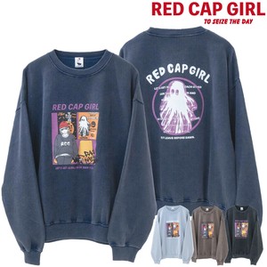 运动衫 圆领 后背印花 RED CAP GIRL
