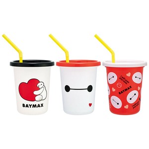 【公式】 ストロー付きタンブラー 320ml 3個セット 【ベイマックス】 スケーター