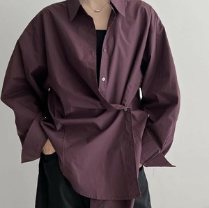 u29258トップス レディース シャツ Tシャツ ブラウス シンプル 2色  通勤 長袖 韓国風 2025秋新作