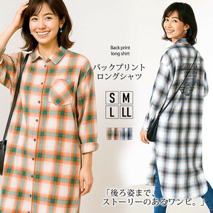 衬衫 新商品 2025年 L尺寸 休闲 后背印花 长衬衫