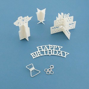【先行予約】Re:co バルカナイズドペーパー 切り絵風ガーランド〈BIRTHDAY〉