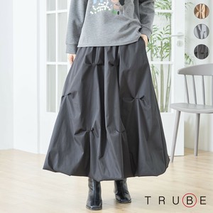 【2025新作】【M〜L】ランダムタックデザインボリュームロングスカート(N42-146)(1号店) FM1