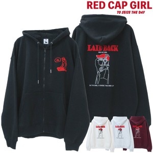 RED CAP GIRL Hoodie Back Sagara-embroidery