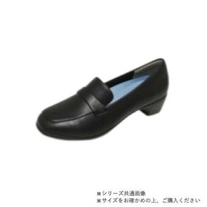 ニチマン ビュース　レディス軽量幅広3E抗菌消臭機能インソール付防水パンプス　BT606 ブラック　24.0cm