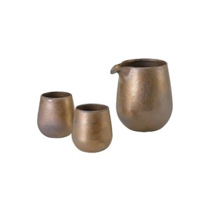 西海陶器 ブロンズ 半酒器