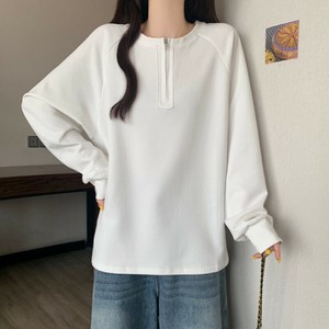 Tシャツ  長袖  無地 ラウンドネック   ゆったり  快適  レディース ファッション CSFsXHF5# XB288