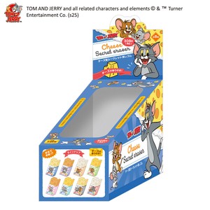 【先行受注】チーズ型シークレット消しゴム 80個入りBOX トムとジェリー 予約〆9/16