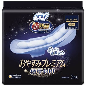 ソフィ超熟睡おやすみプレミアム　極厚400 【生理用品】