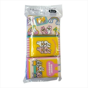 BUNNI　KONBINY　ミニポケットティシュ6個組 【ティッシュ】