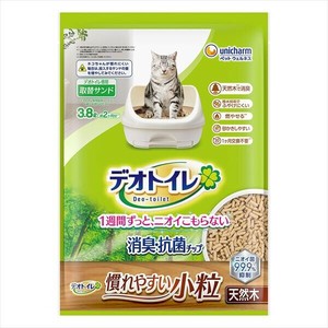 デオトイレ消臭・抗菌チップ天然木　慣れやすい小粒3．8L 【ペット用品】