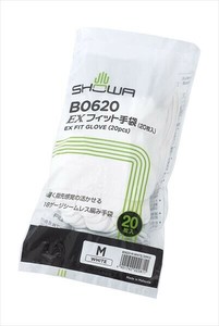 EXフィット手袋　Mホワイト 【手袋】